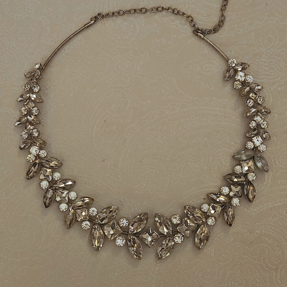 Greek Style Crystal Leaf Bridal Headband